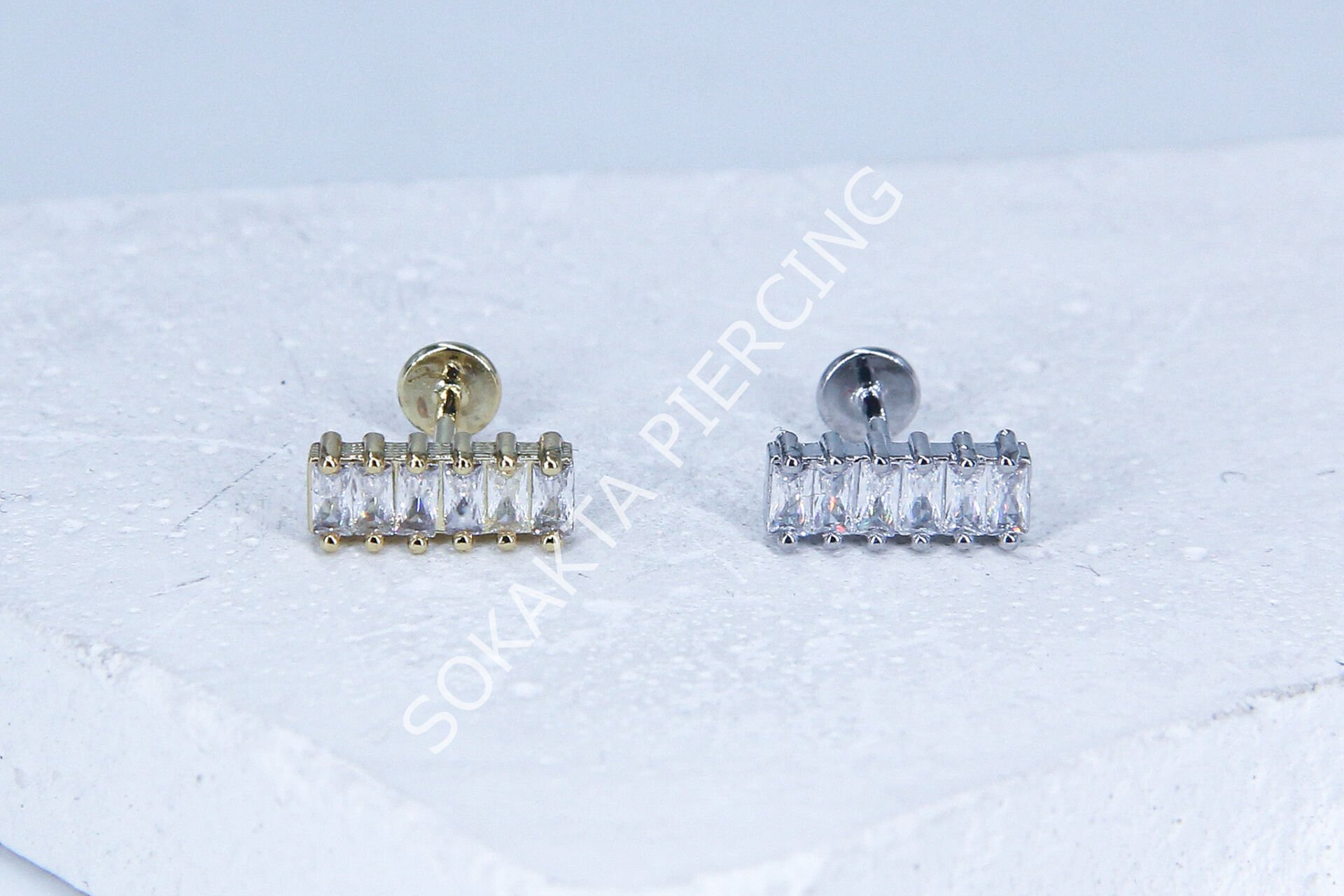 G53 -6MM  ARKASI DÜZ TRAGUS Silver