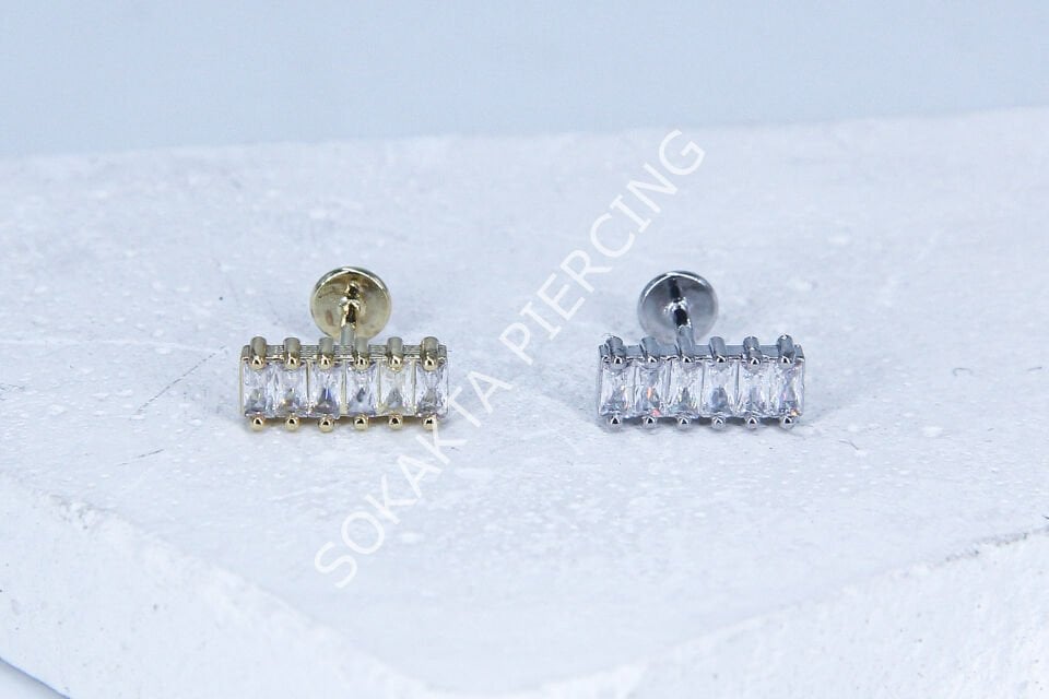 G53 -6MM  ARKASI DÜZ TRAGUS Silver