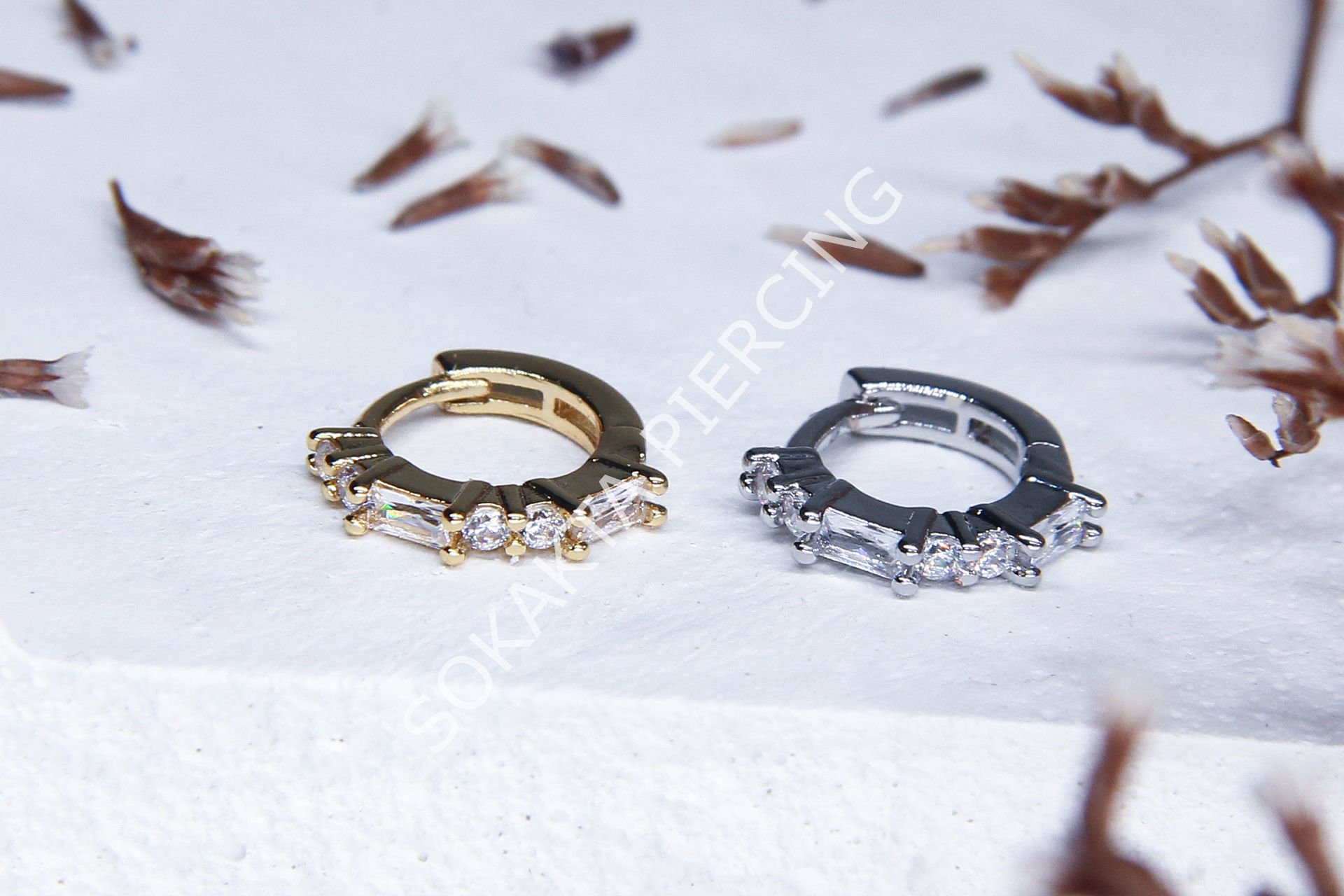E298 -8 MM HALKA Silver