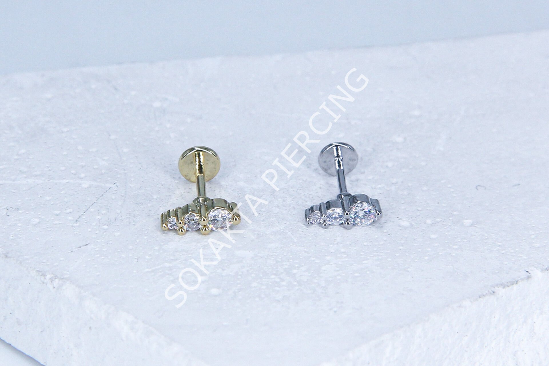 G57 - 6MM ARKASI DÜZ TRAGUS Silver