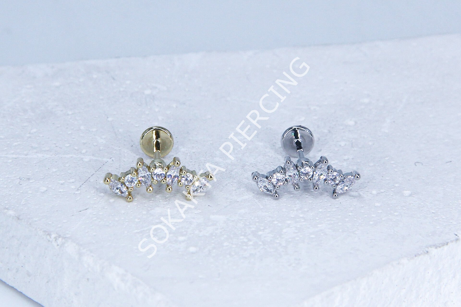 G59 - 6MM ARKASI DÜZ TRAGUS Gold