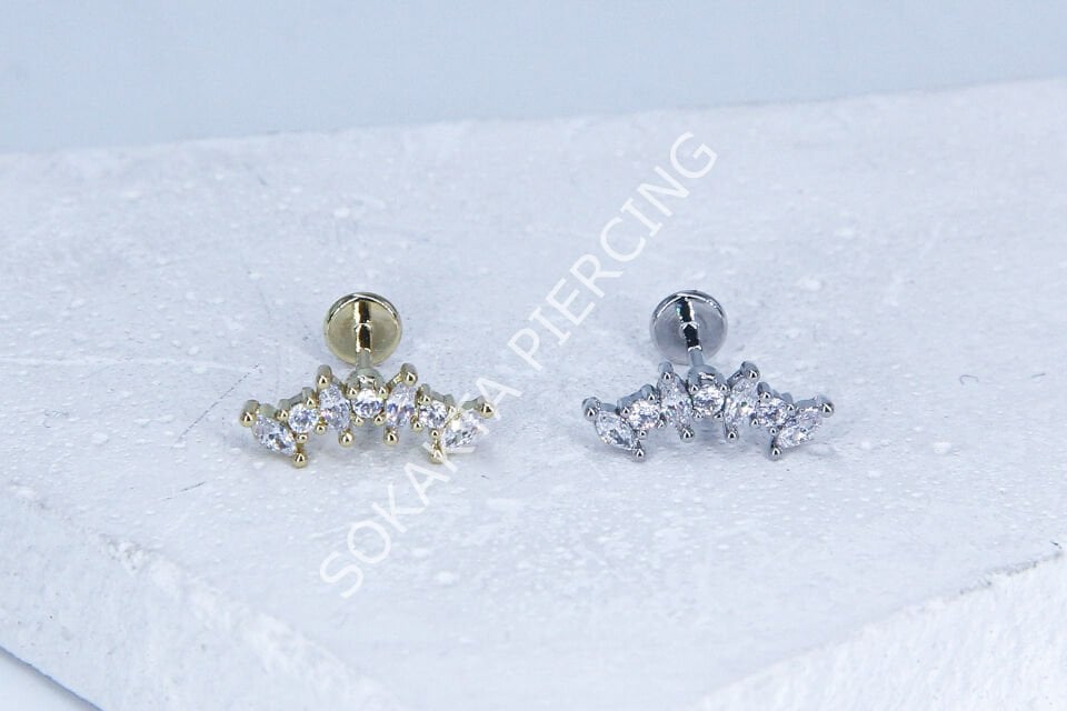 G59 - 6MM ARKASI DÜZ TRAGUS Gold