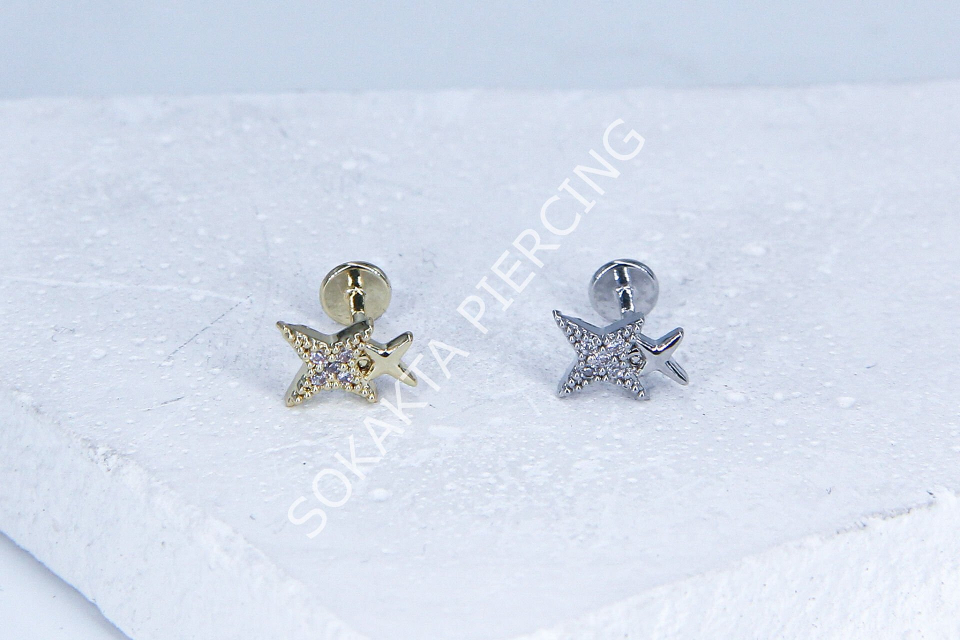G64 -6MM ARKASI DÜZ TRAGUS Silver