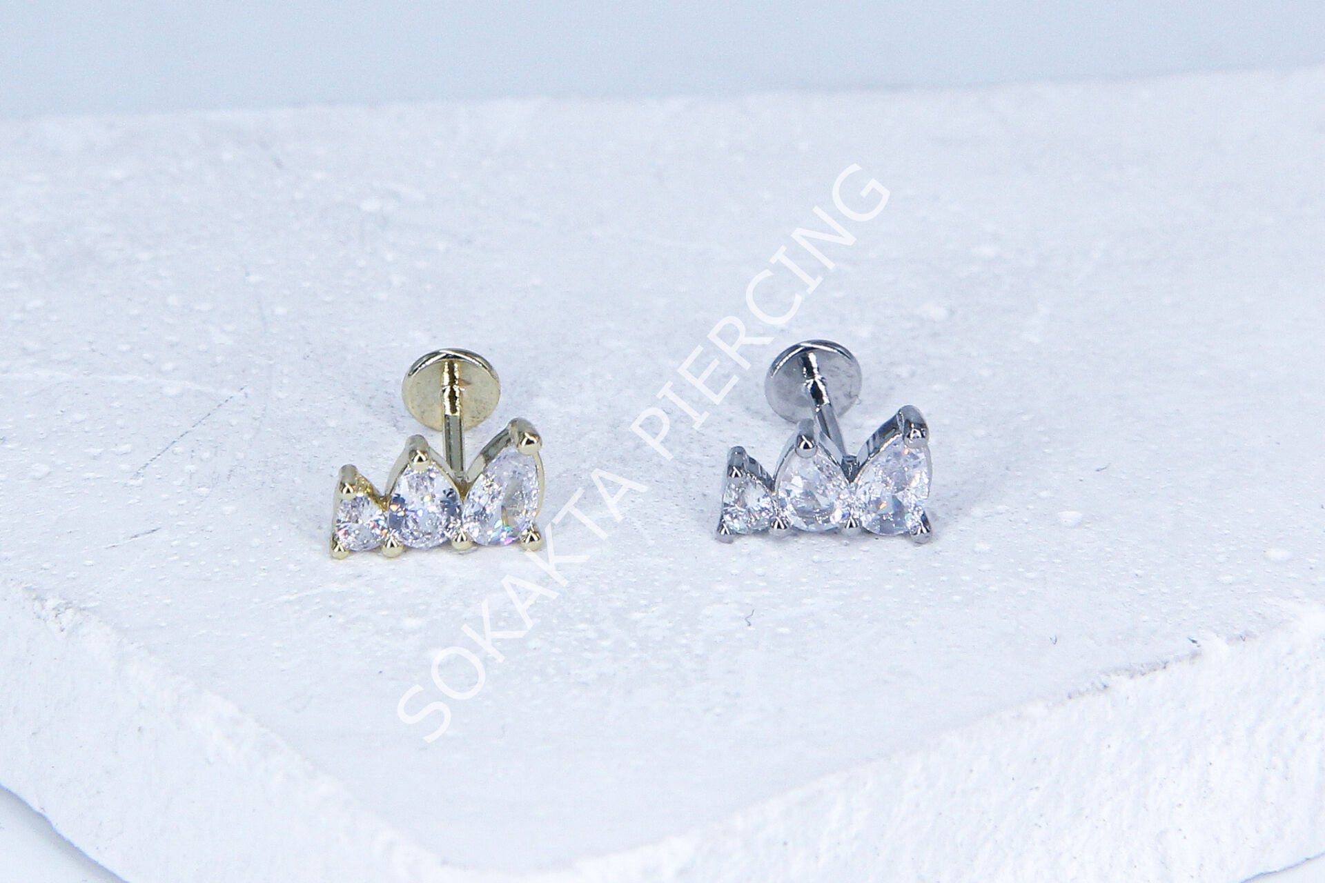 G65 - 6MM ARKASI DÜZ TRAGUS Gold