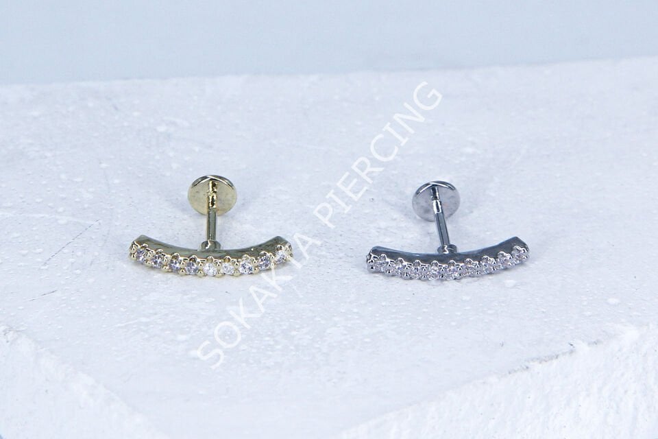 G67 - 6MM ARKASI DÜZ TRAGUS Silver