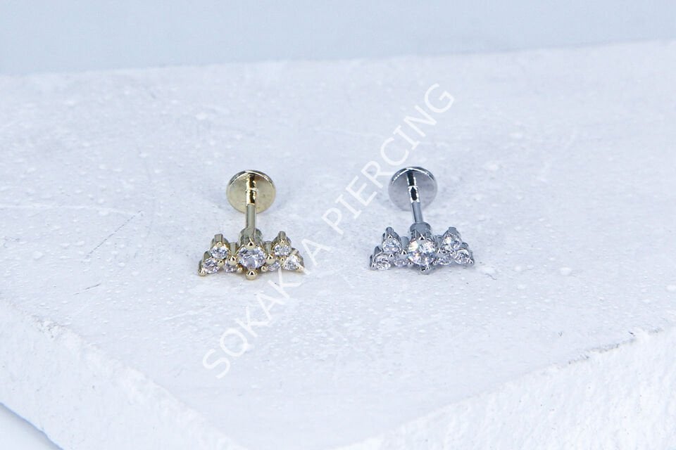 G69 - 6MM ARKASI DÜZ TRAGUS Gold