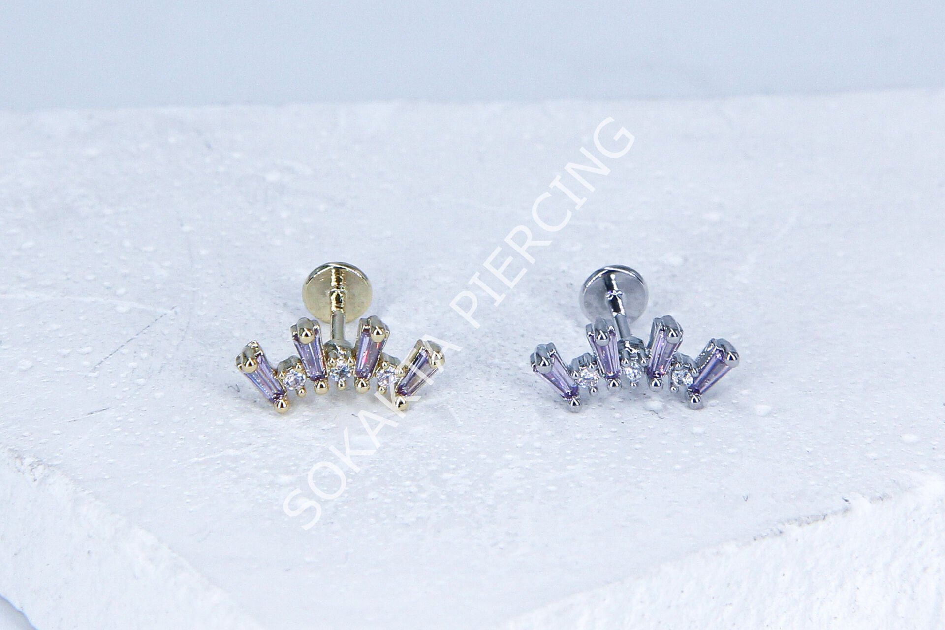 G70 -6MM ARKASI DÜZ TRAGUS Gold