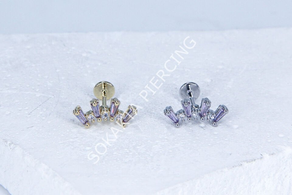 G70 -6MM ARKASI DÜZ TRAGUS Gold