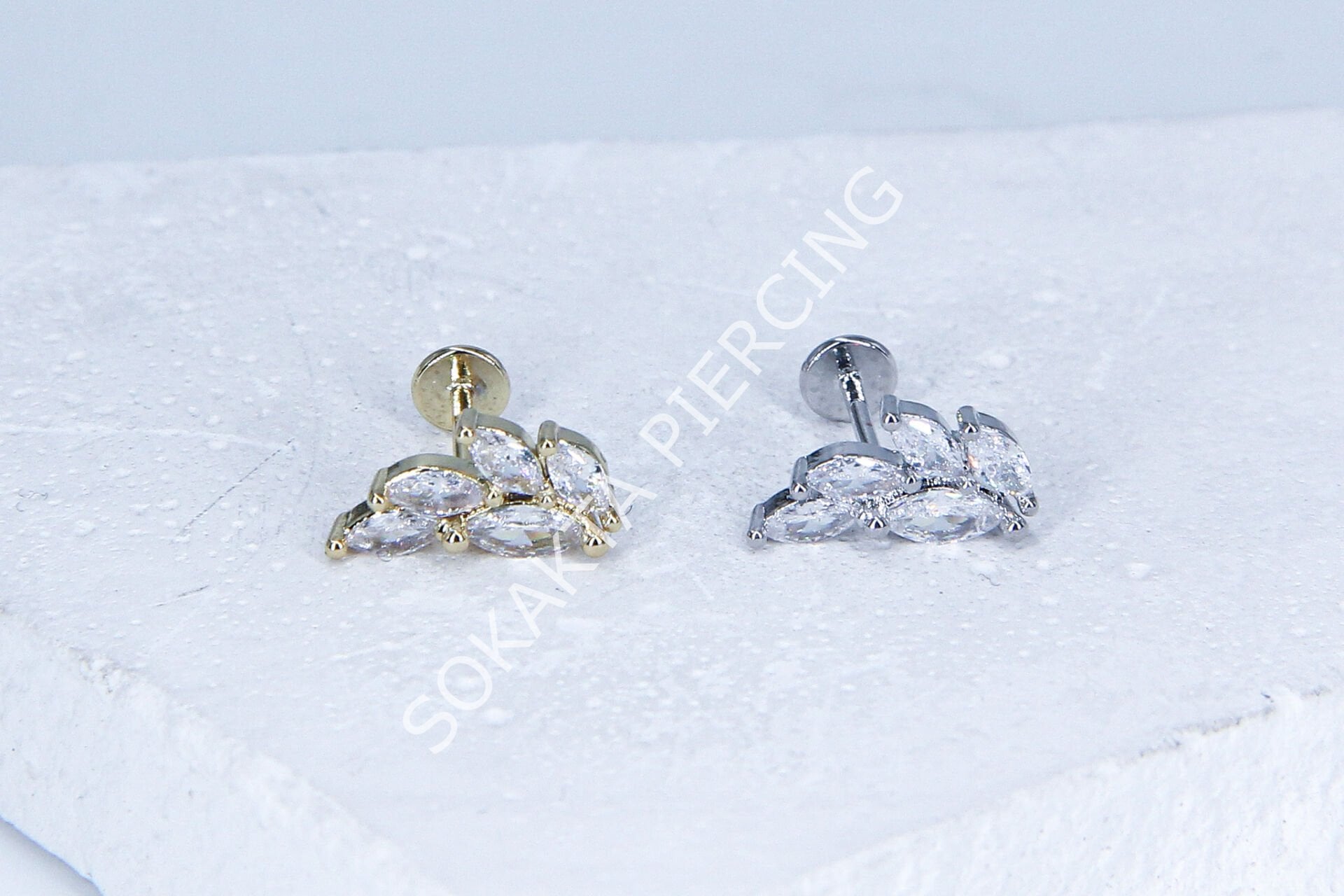 G71 - 6MM ARKASI DÜZ TRAGUS Silver