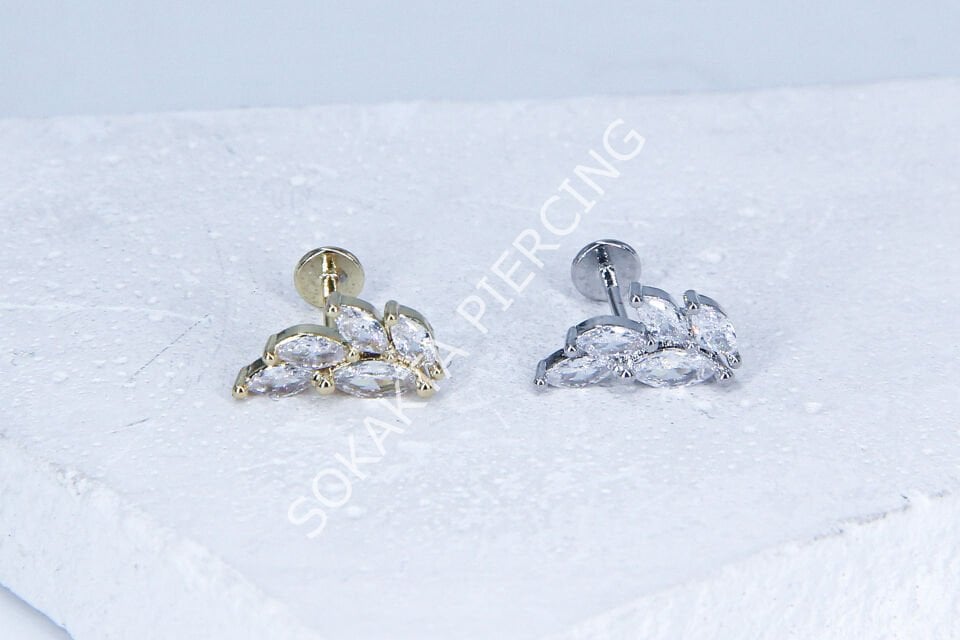 G71 - 6MM ARKASI DÜZ TRAGUS Silver