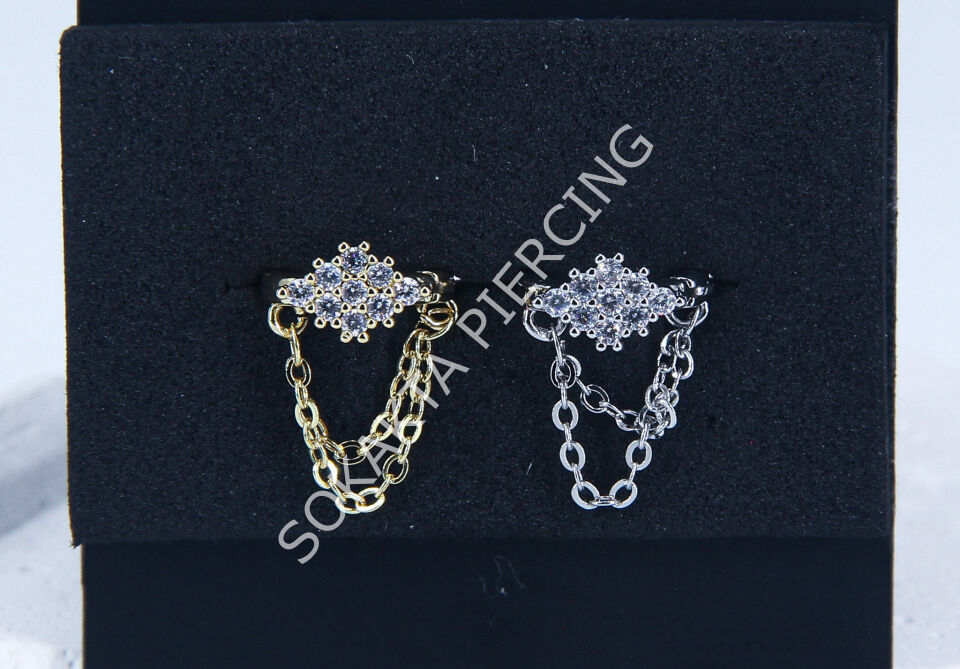 E181- 8MM HALKA Silver