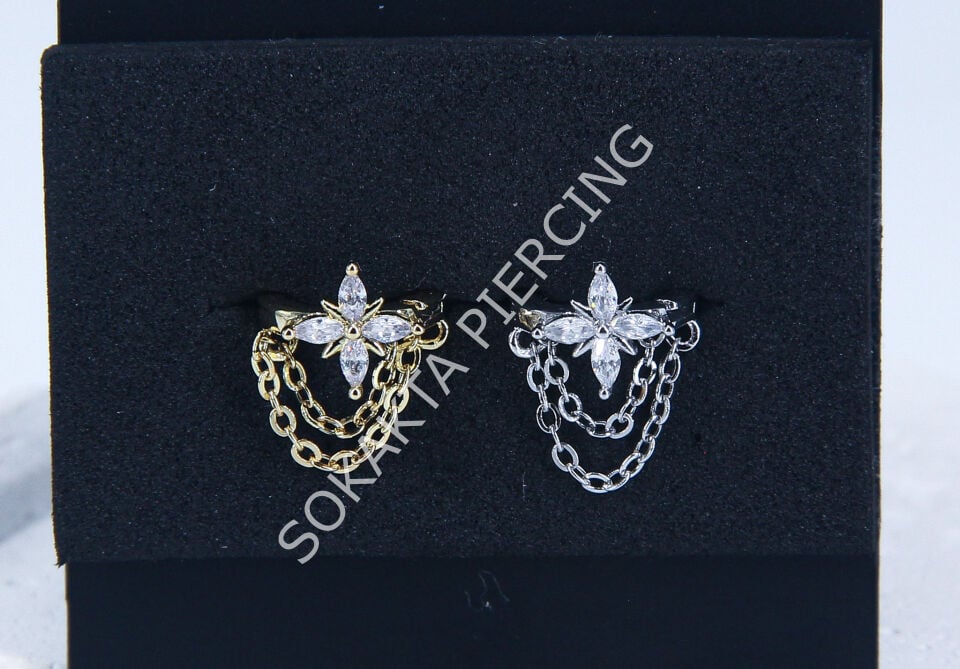 E182- 8MM HALKA Silver
