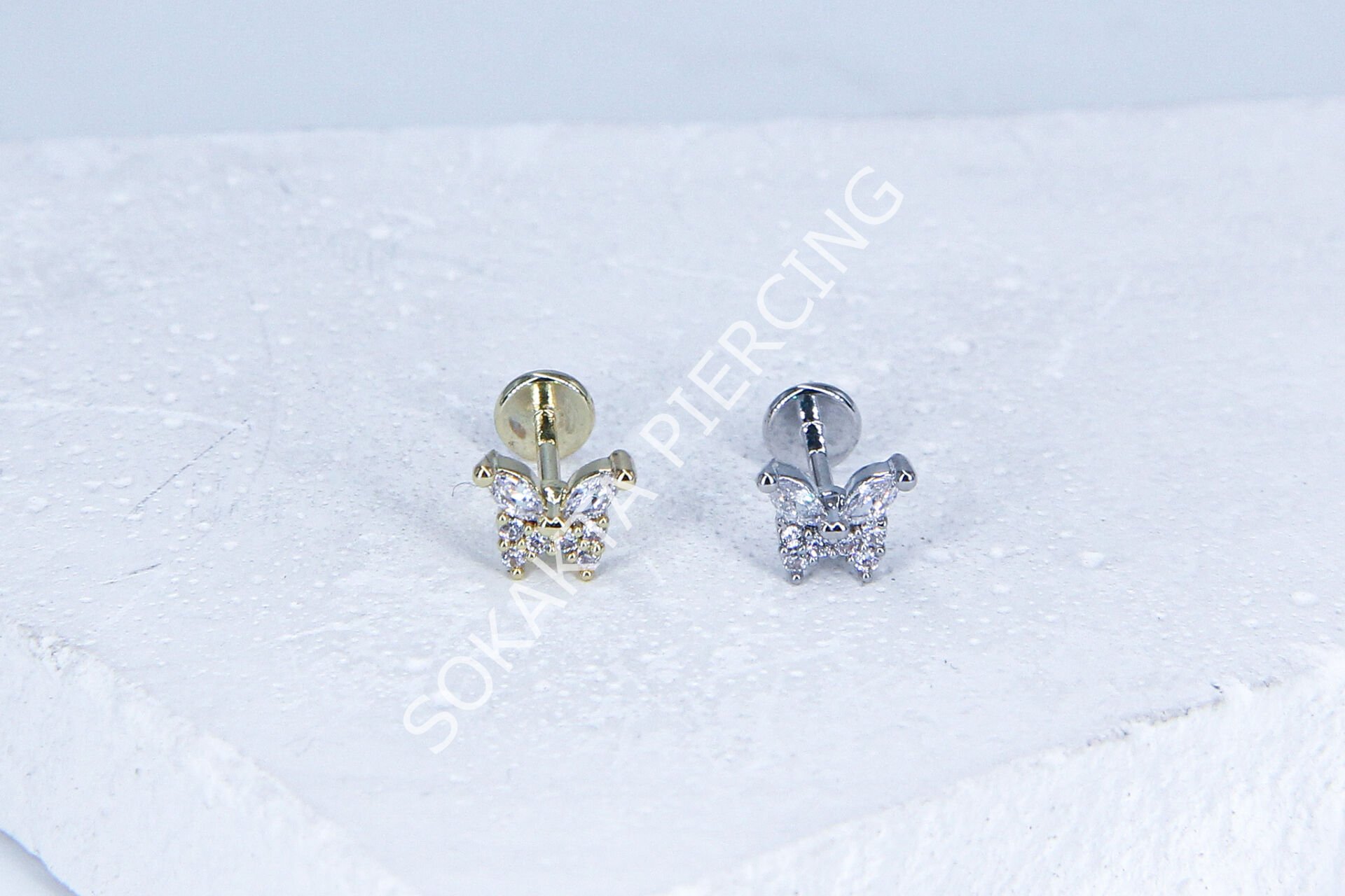 G76 - 6MM ARKASI DÜZ TRAGUS Silver