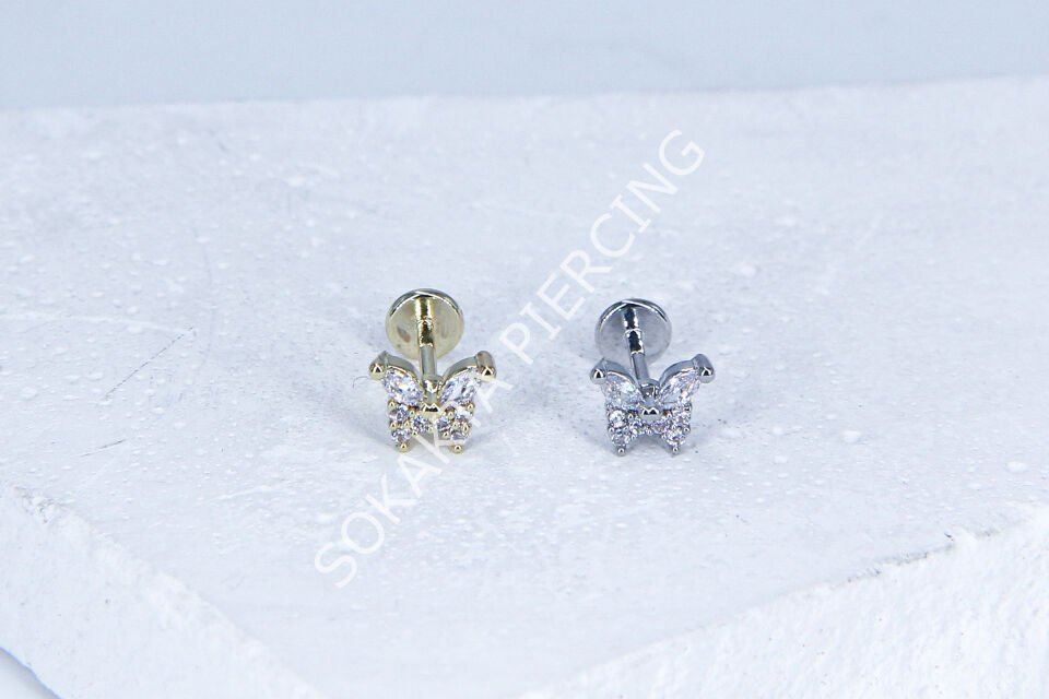 G76 - 6MM ARKASI DÜZ TRAGUS Silver