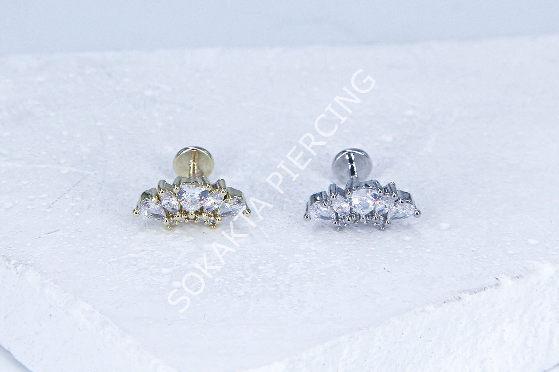 G78 - 6MM ARKASI DÜZ TRAGUS Gold