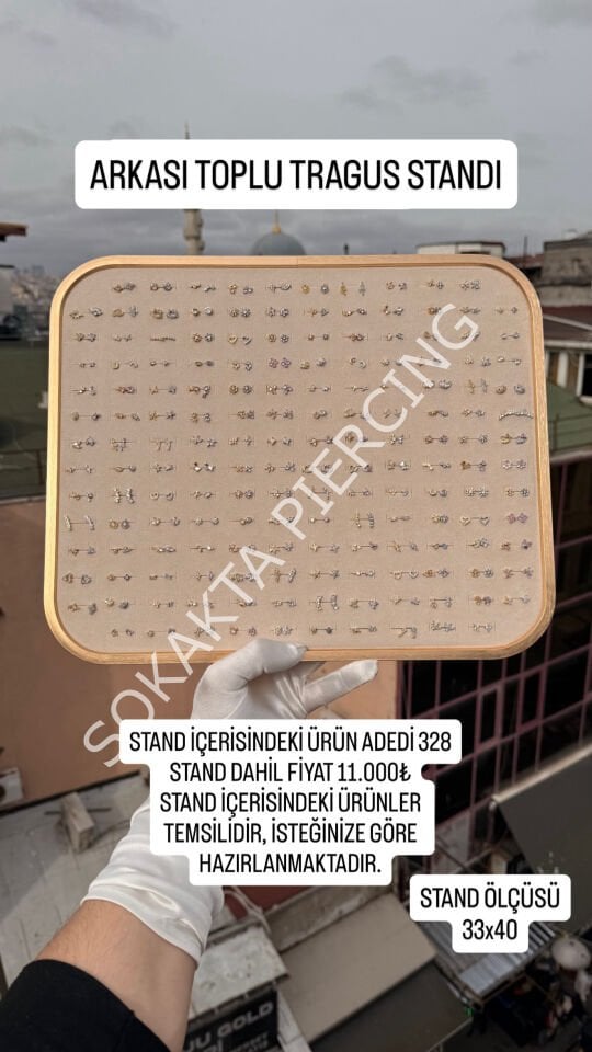 328 ADET ARKASI TOPLU TRAGUS STANDI