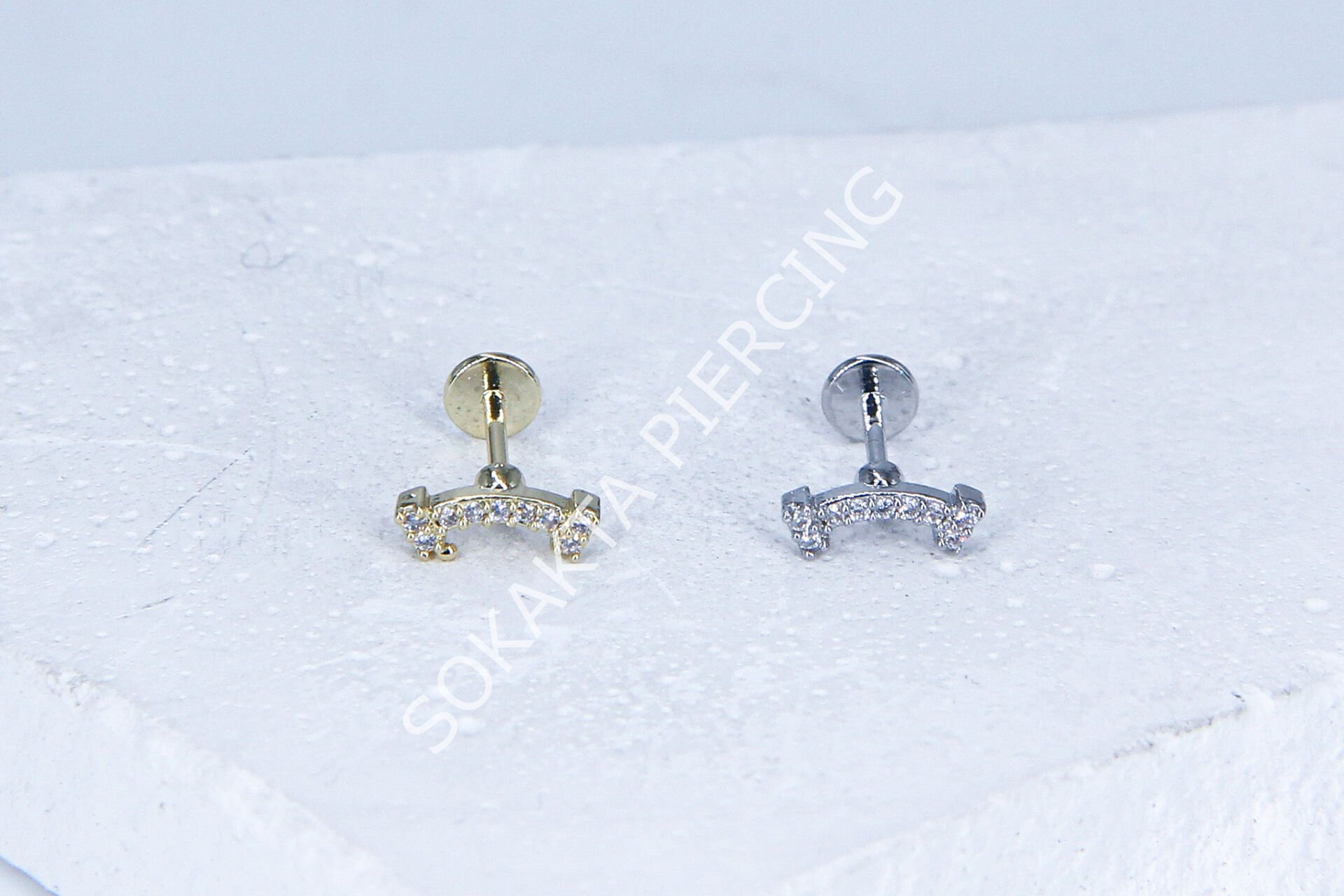 G83 - 6MM ARKASI DÜZ TRAGUS Silver