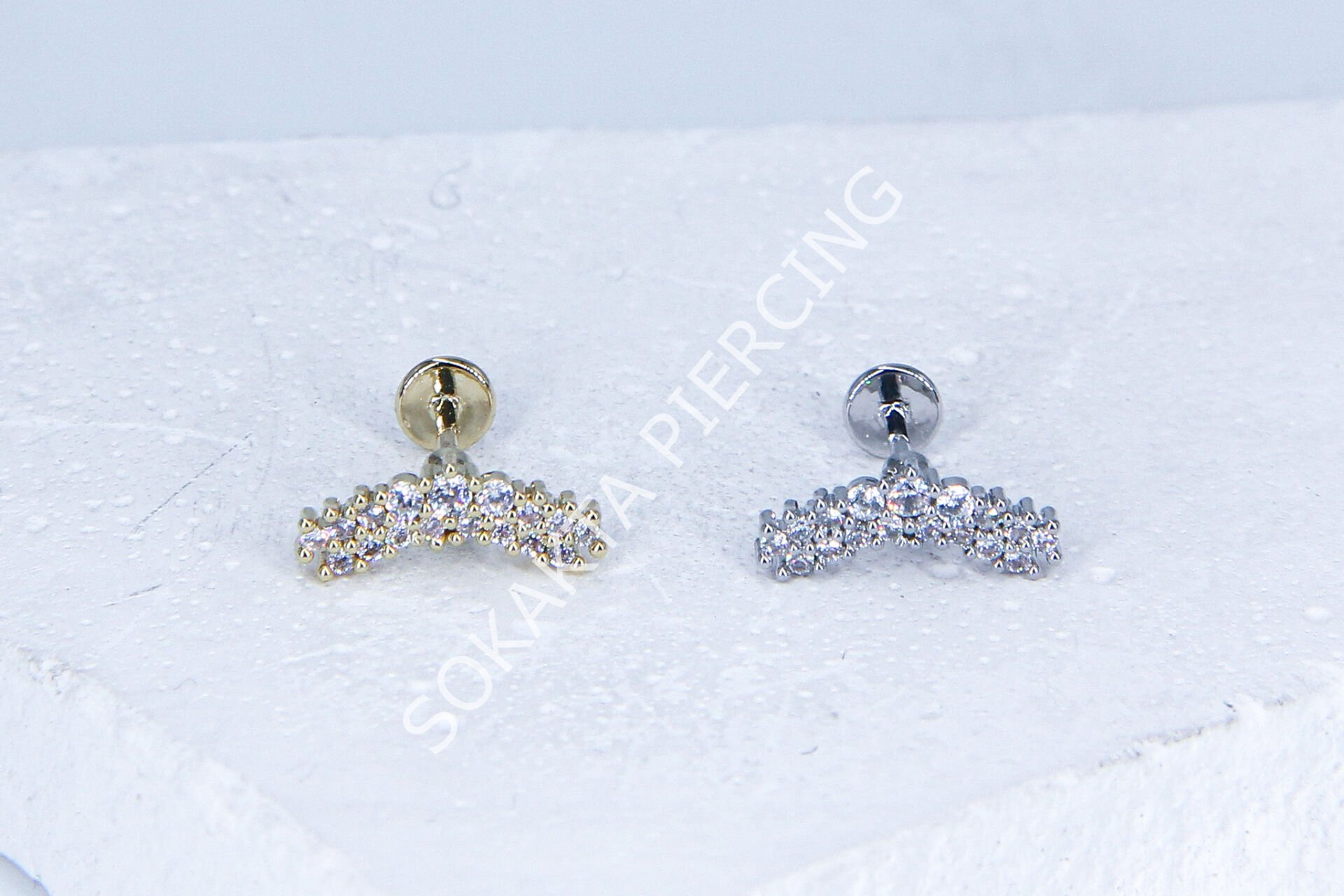 G87 - 6MM ARKASI DÜZ TRAGUS Silver