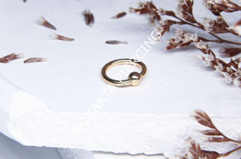 8 MM HALKA PİERCİNG Gold