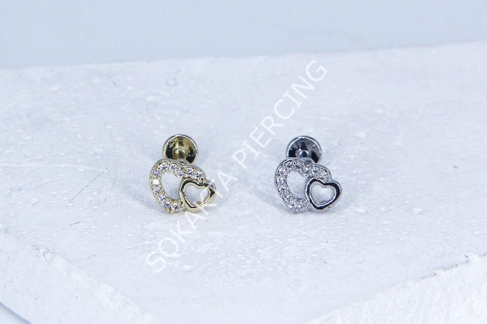 G92 - 6MM ARKASI DÜZ TRAGUS Silver
