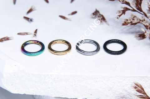 6 MM TAM TUR HALKA PİERCİNG Gold