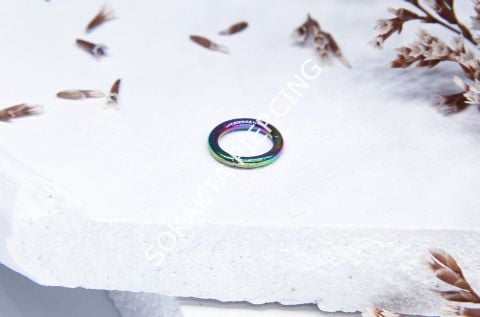 6 MM TAM TUR HALKA PİERCİNG Silver