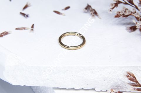 8 MM TAM TUR HALKA PİERCİNG Gold