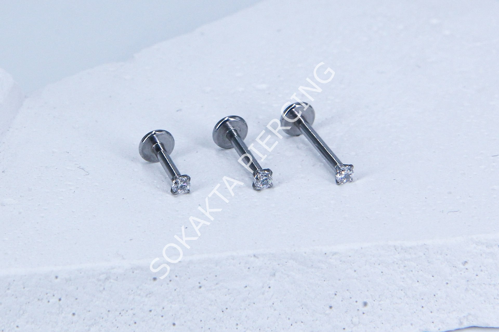 TEK TAŞ  MİNİ BAGET PİERCİNG 10 mm