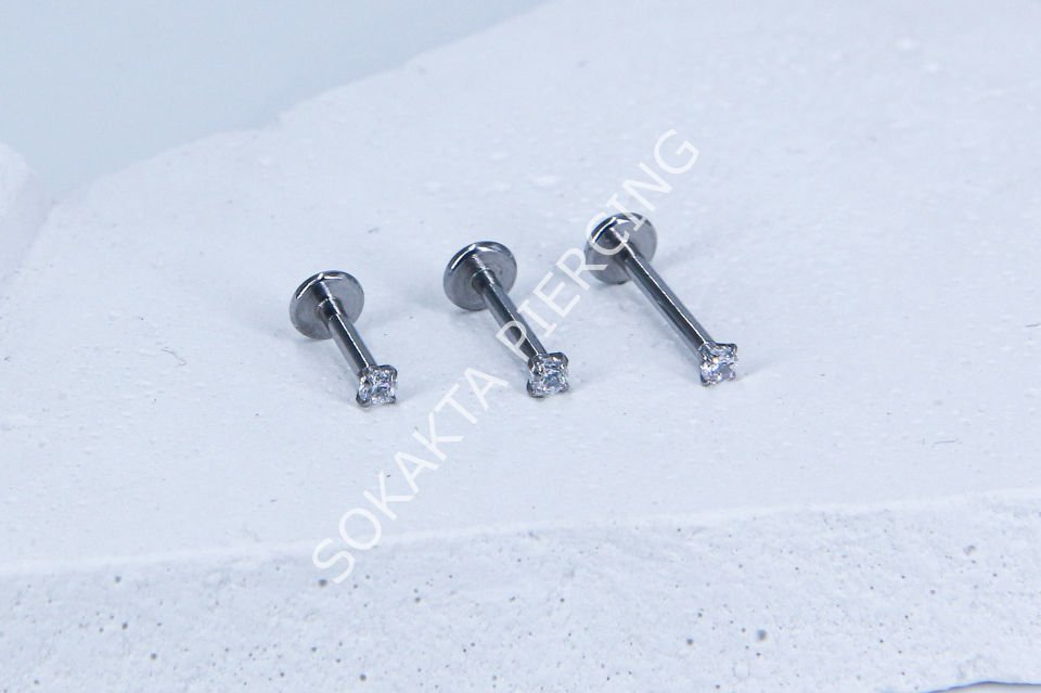 TEK TAŞ  MİNİ BAGET PİERCİNG 10 mm