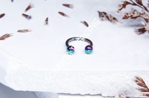 8 MM YARIM HALKA PİERCİNG Gold