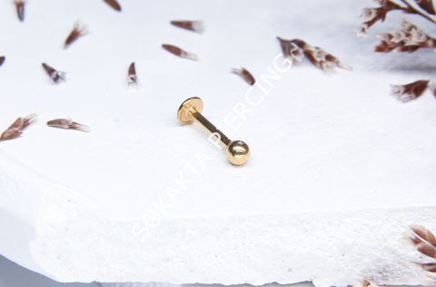 8 MM İLK DELİM PİERCİNG Gold