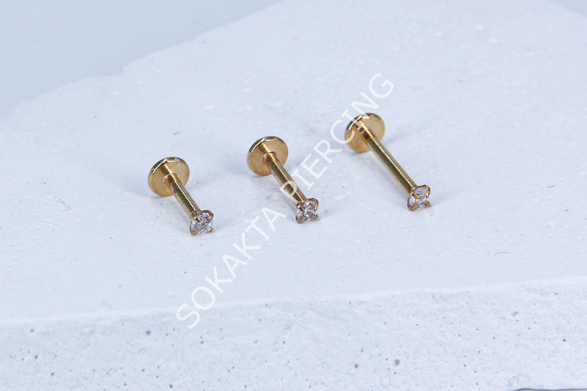 TEK TAŞ MİNİ BAGET PİERCİNG 10 mm