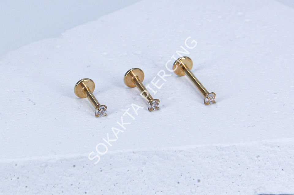 TEK TAŞ MİNİ BAGET PİERCİNG 10 mm