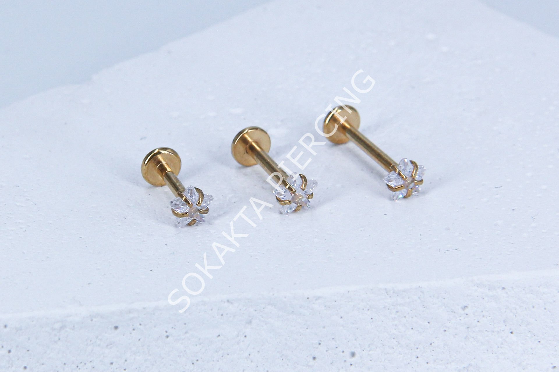TEK TAŞ BÜYÜK YILDIZ PİERCİNG 10 mm