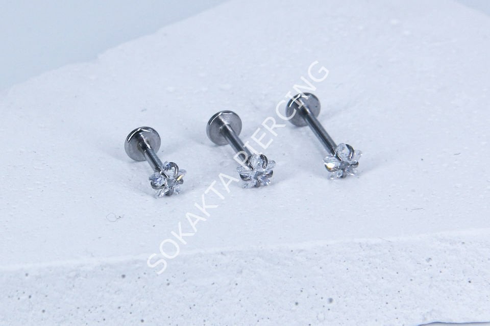 TEK TAŞ BÜYÜK  YILDIZ PİERCİNG 10 mm