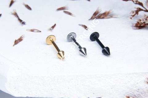 8 MM SPİKE İLK DELİM PİERCİNG Gold