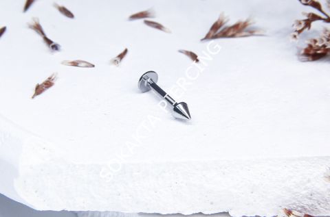 8 MM SPİKE İLK DELİM PİERCİNG Silver