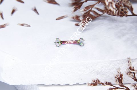 6 MM TAŞLI KAŞ PİERCİNG Gold