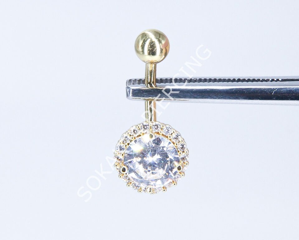F57-58 GÖBEK PİERCİNGİ Silver