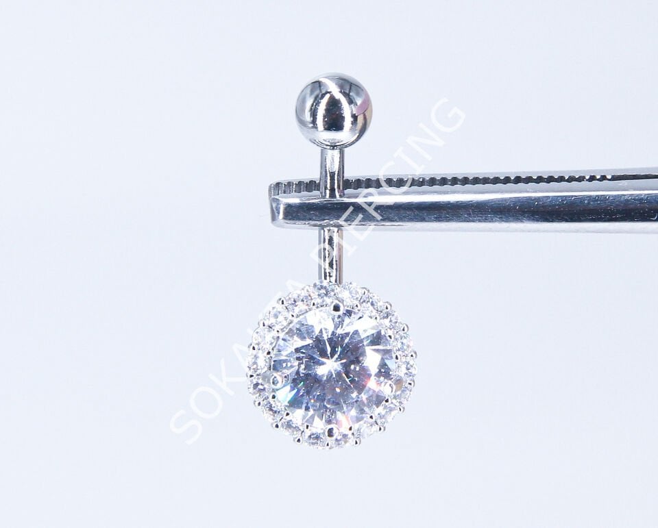 F57-58 GÖBEK PİERCİNGİ Silver