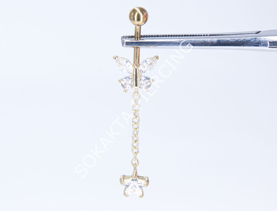 F154-155 GÖBEK PİERCİNGİ Silver