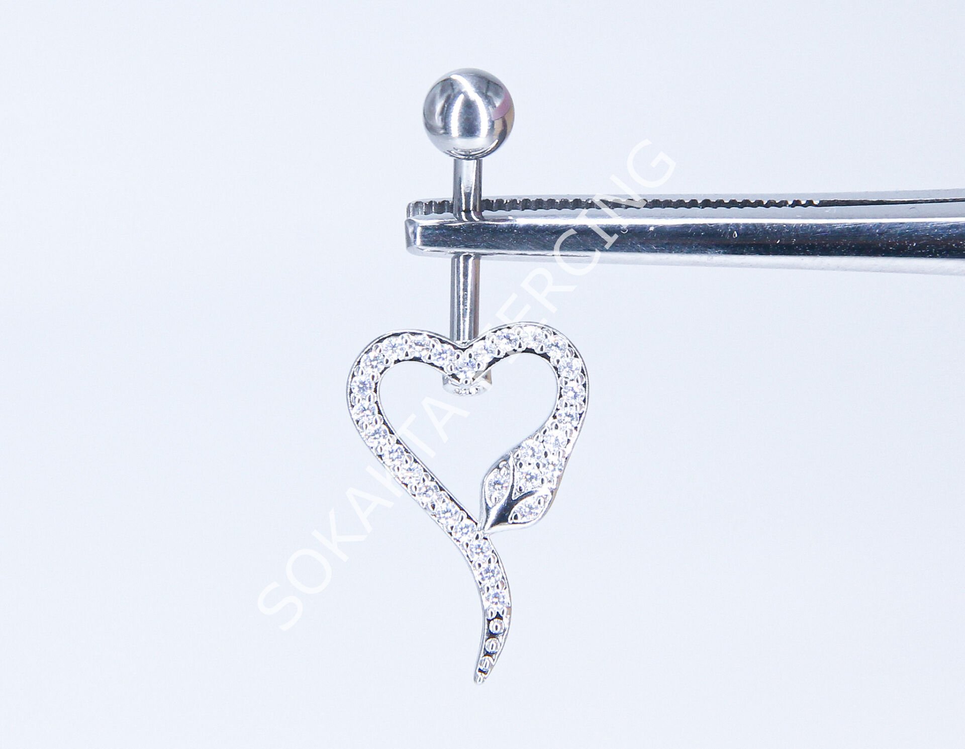 F160-161 GÖBEK PİERCİNGİ Silver