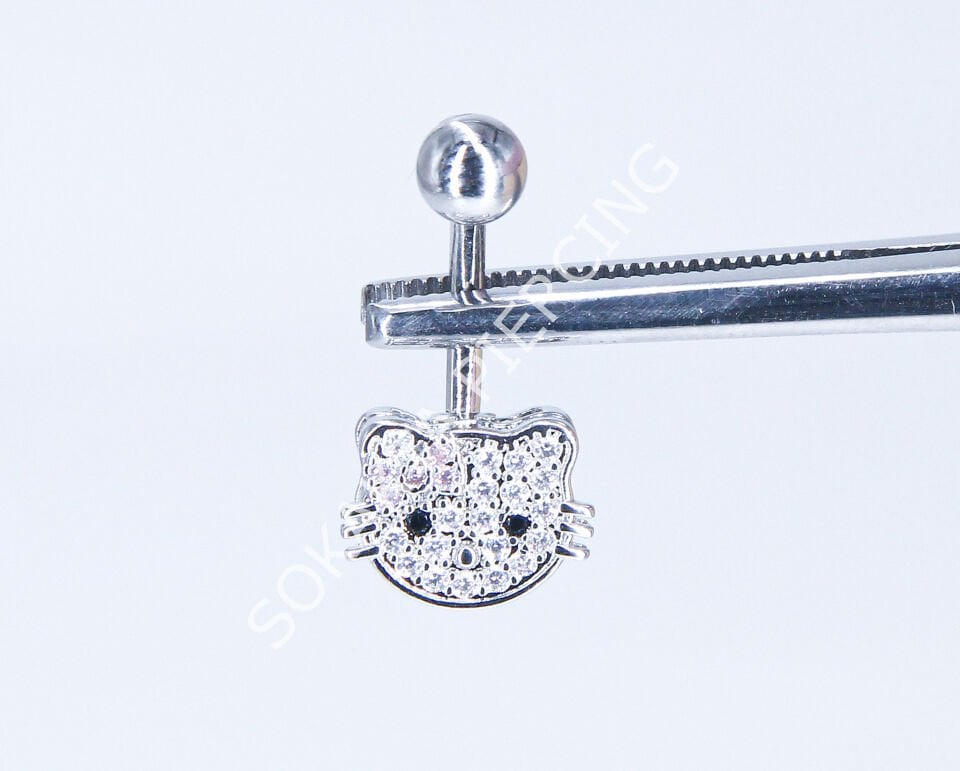 F27-28 GÖBEK PİERCİNGİ Silver