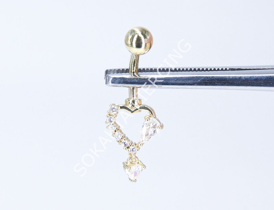 F53-54 GÖBEK PİERCİNGİ Silver