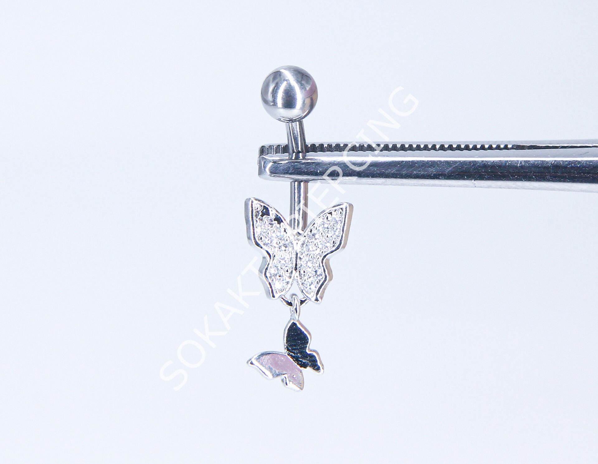 F-51 GÖBEK PİERCİNGİ Silver