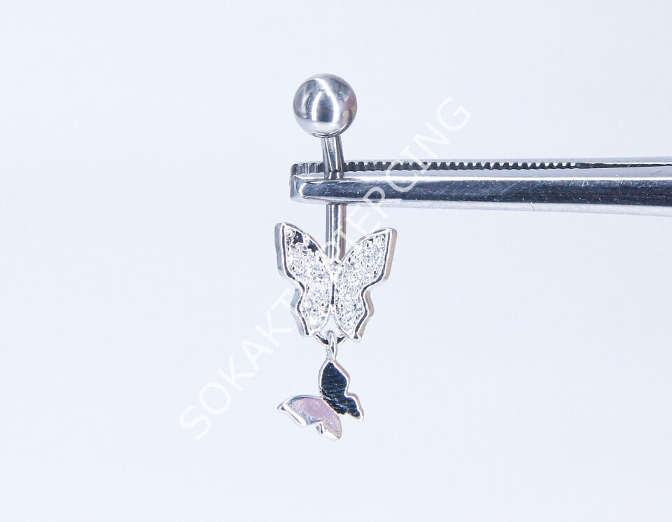 F-51 GÖBEK PİERCİNGİ Silver