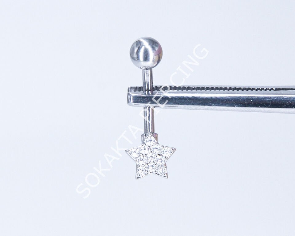 F67 - GÖBEK PİERCİNGİ Silver
