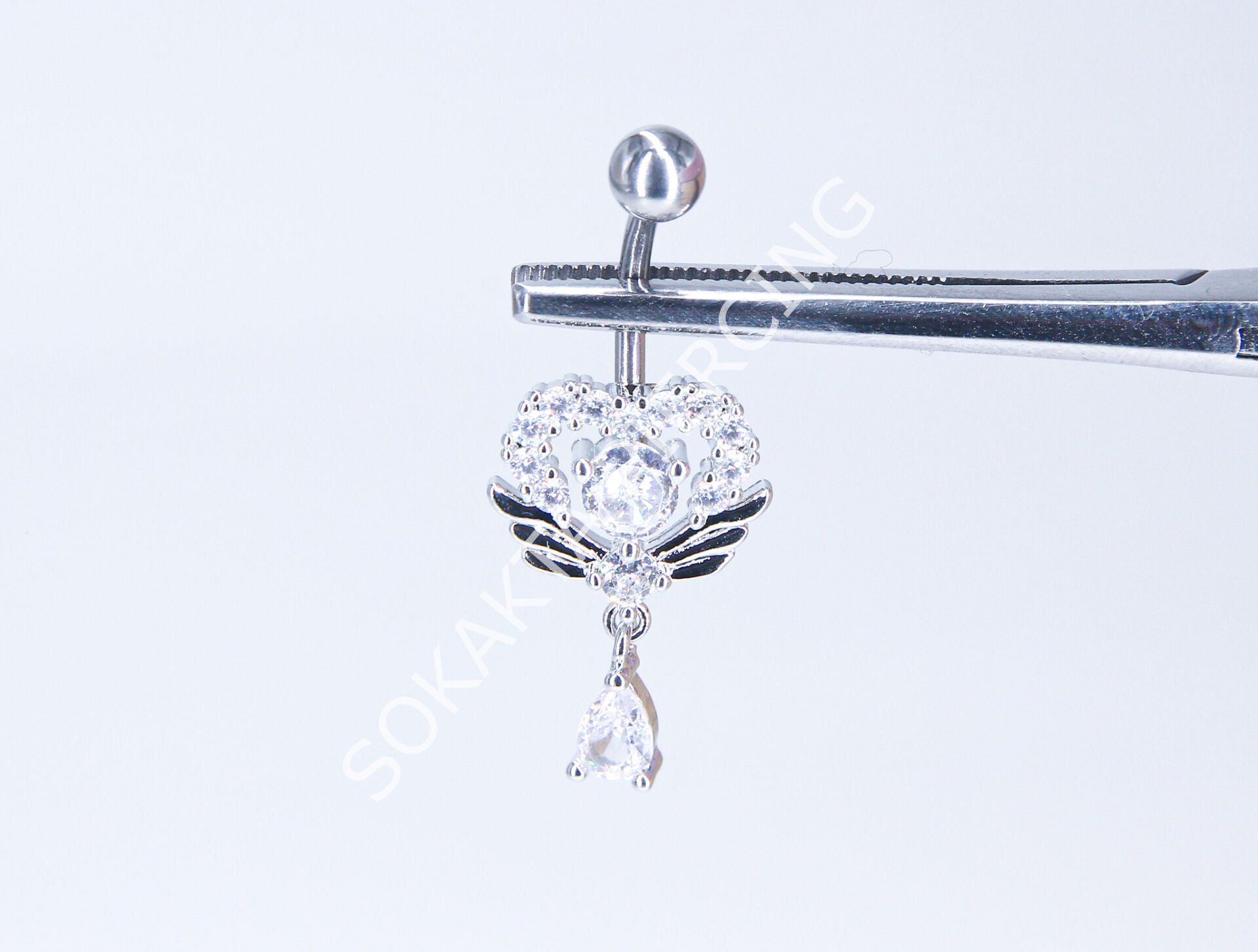 F73-73 - GÖBEK PİERCİNGİ Silver