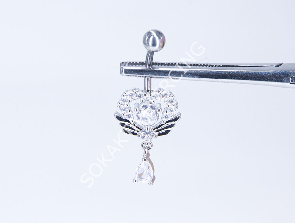 F72-73 - GÖBEK PİERCİNGİ Silver