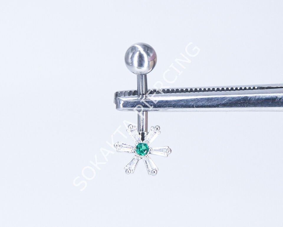 F70-71 - GÖBEK PİERCİNGİ Silver